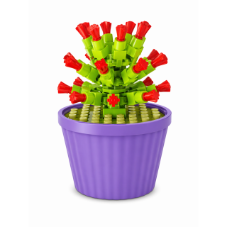 Cactus en Micro Bricks à Construire – Déco DIY Originale | BricksLab