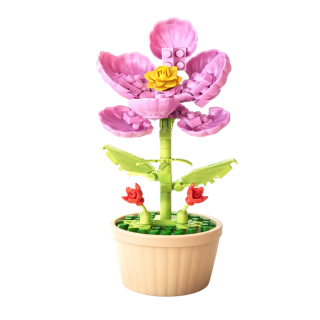 Orchidée en Micro Bricks – Fleur décorative à assembler | BricksLab